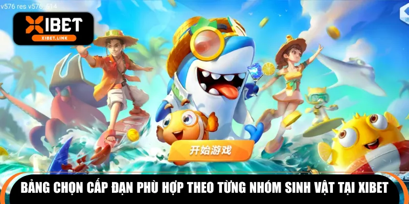 Bảng chọn cấp đạn phù hợp theo từng nhóm sinh vật tại XIBET